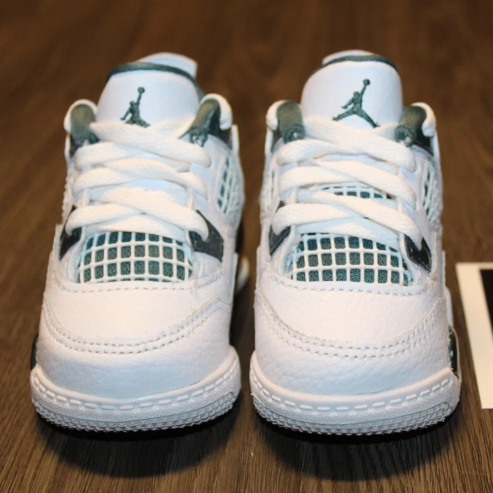 Air Jordan 4 Retro Oxidized Green Infant Size 3c Sneakers